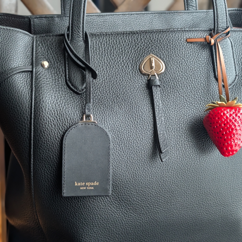 Strawberry Bag Charm Large Red Realistic Strawberry - Picture 2 of 4